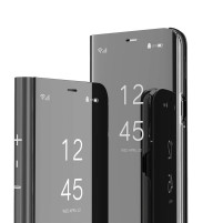 Калъф тефтер огледален CLEAR VIEW за Xiaomi Mi 10 Lite черен 